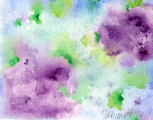 Abstract Purple Flowers