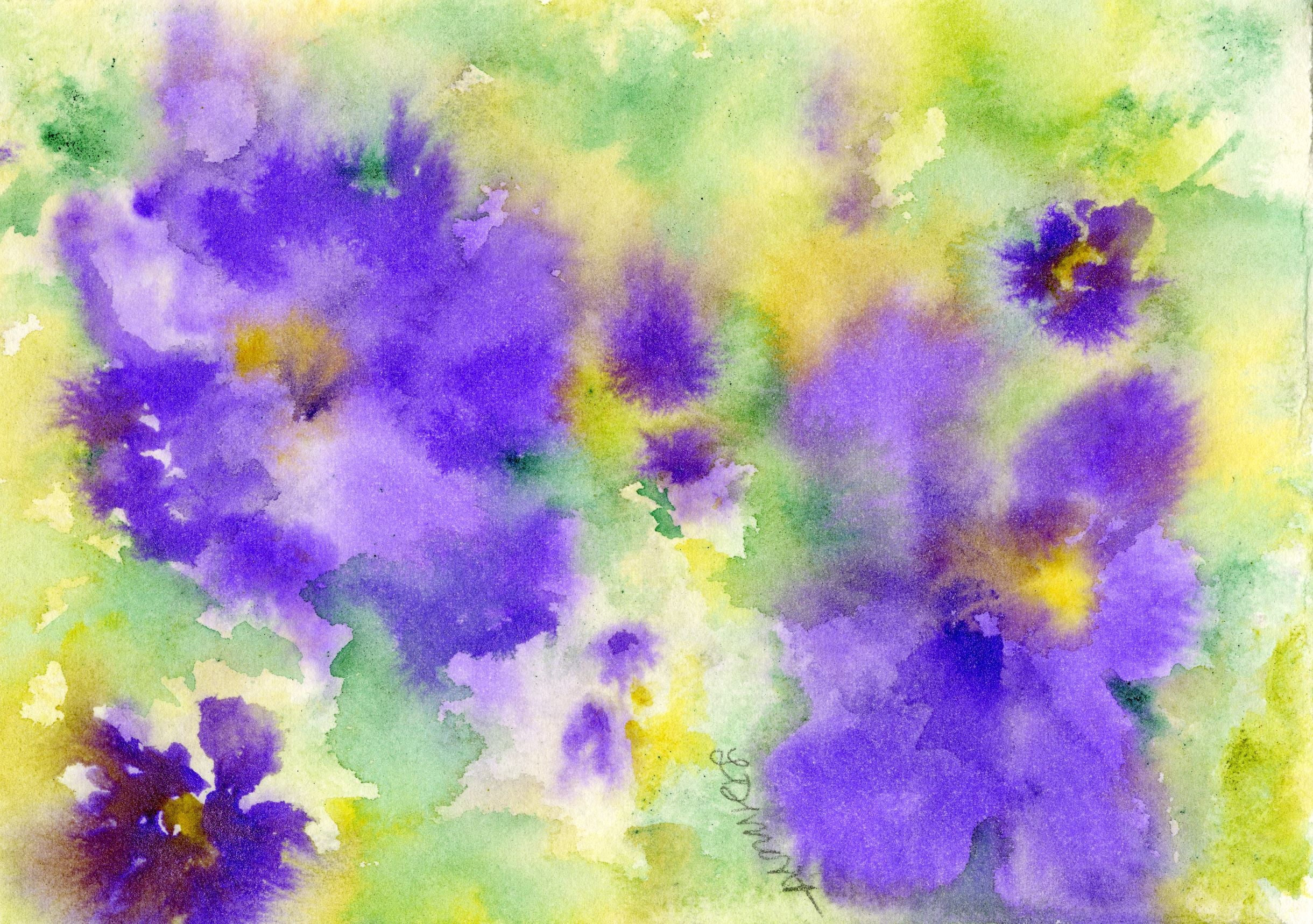 Abstract Violets