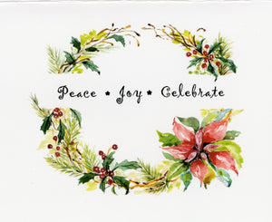 Holiday Wreath with Sentiment