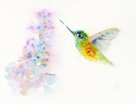 Load image into Gallery viewer, Hummingbird with Larkspur
