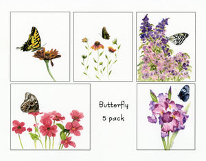 Butterfly 5-Pack Assortment w/Handmade Butterfly Envelopes