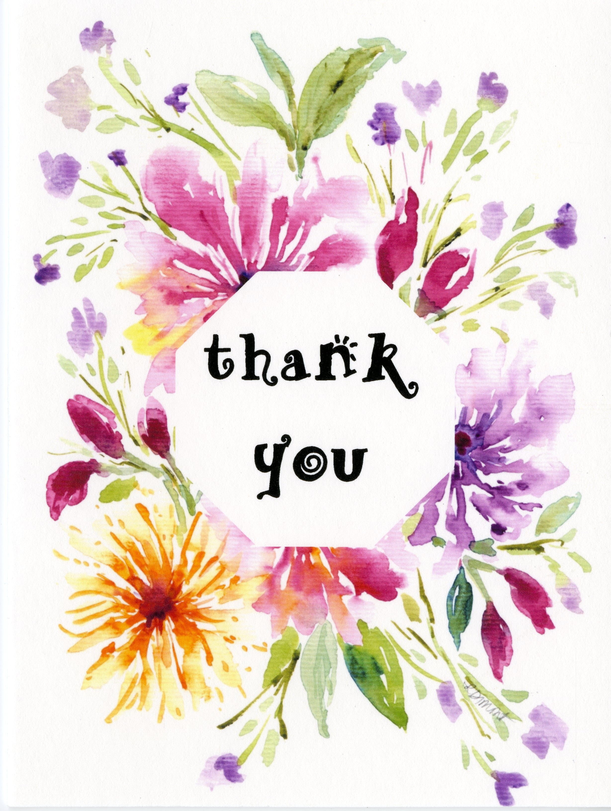 Thank You - Mixed Flowers